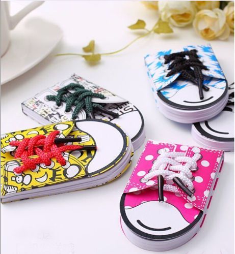 5PCS Pretty Lovely Shoes Style Sticker Memo Post Bookmark Marker Memo Stick Gift