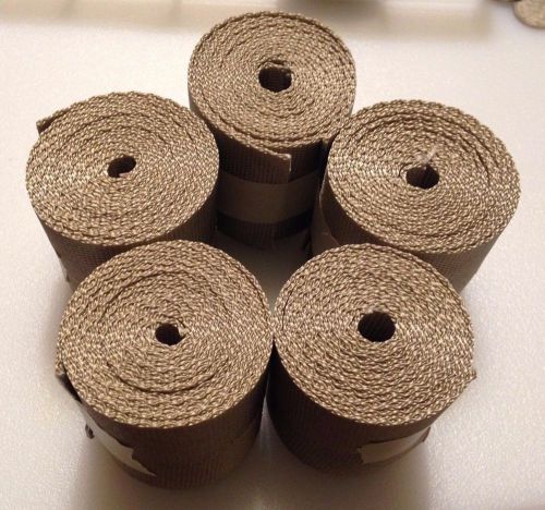 2.25&#034;x 65&#034; Mil Spec Nylon Webbing (Pack of 5) - Desert Tan