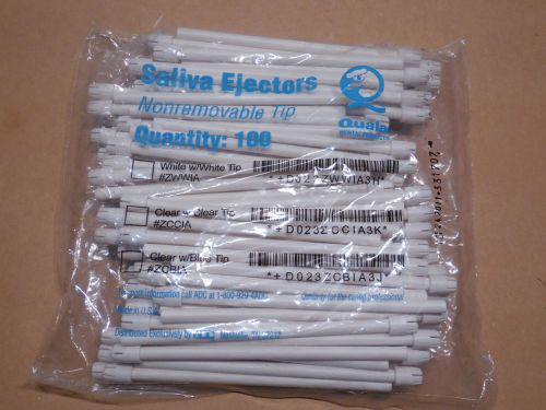 QUALA DENTAL SALIVA EJECTORS 100 PCS IN UNOPENED PACKAGING