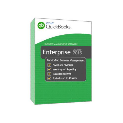 Intuit quickbooks enterprise  2016 10 users gold business finance windows for sale