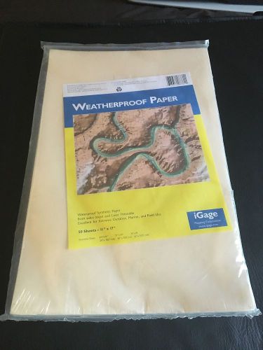 IGAGE WEATHERPROOF PAPER LASER/INKJET 11X17 50 SHEETS ALL-WEATHER