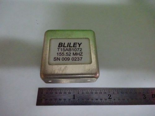 OSCILLATOR QUARTZ FREQUENCY CONTROL BLILEY 155.52 MHz STANDARD NICE BIN#B1-HA-06