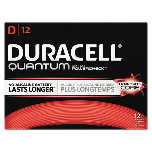 Quantum Alkaline Batteries with Duralock Power Preserve Technology, D, 72/Pk