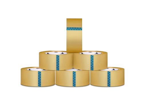 24 Rolls Clear Carton Sealing Hotmelt 1.5 Mil Packing Shipping Tape 3&#034;x110&#034; Yrd