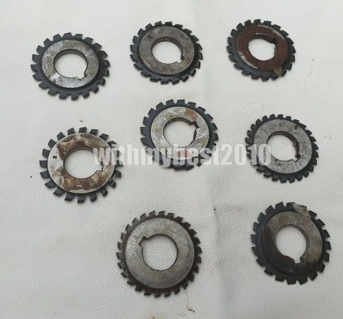 Lot 8pcs M0.8 20 degree #1-8 Involute Gear Cutters HSS Module 0.8 Gear Cutter