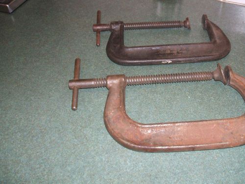 2 j.h. williams &amp; co. 6&#034; c-clamp no. 406 deep throat and 406 light service for sale