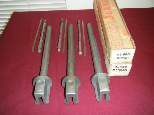 Sunnen Bushing Expander Set of 3 Mandrels &amp; Expanders AL: 840, 900, 960,  AL-12