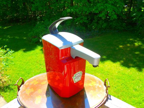 Commercial heinz ketchup-mustard-mayo  bulk condiment pump dispenser used cond for sale