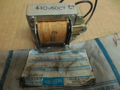 NEW BUDGIT/DORMEYER SOLENIOD COIL 207979-3 440V VOLT 60CY 7808-3