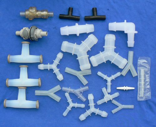 PROCESS FITTINGS - Sanitary, Triclamp, Hosebarb, TEE, Y, CPC, 1&#034; 1.5&#034; 0.5&#034;