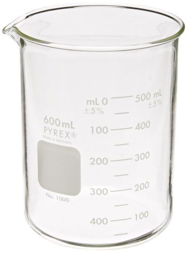 Pyrex griffin low form 600ml beaker graduated 6pk for sale