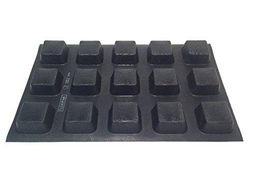 Sasa Demarle FP 02133 Square Molds Flexipan, 15 Cavities, 18&#034; Length, 13&#034; Width,