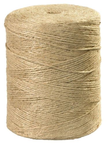 Aviditi fiber jute twine 3-ply, 5000&#039; length, 84 lbs tensile strength, natural for sale