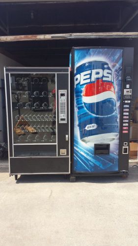A p 7600 snack vending machine &amp; dixie narco soda vending machine 8 selection for sale