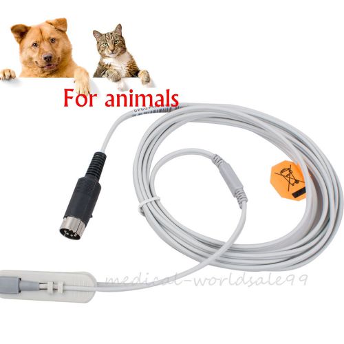 Veterinary spo2 sensor probe cable wire schiller augus pro 3m 7pins for animals for sale