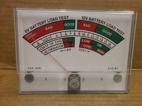 Associated Battery Tester Load Meter Voltmeter  610183