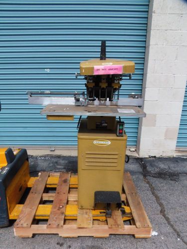 CHALLENGE EH 3-A,  3-Head Hydraulic Paper Drill - Clean Machine -