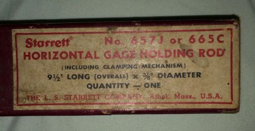 L.S. Starrett Horizontal Guage Holding Rod # 657J or 665C