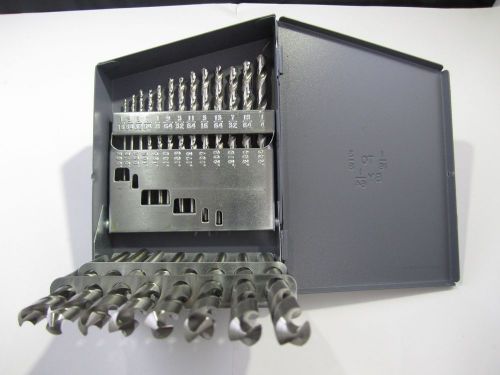 Rocky mountain twist. 21 pc.high speed steel drill index. 1/16 x 3/8 by 1/64ths for sale