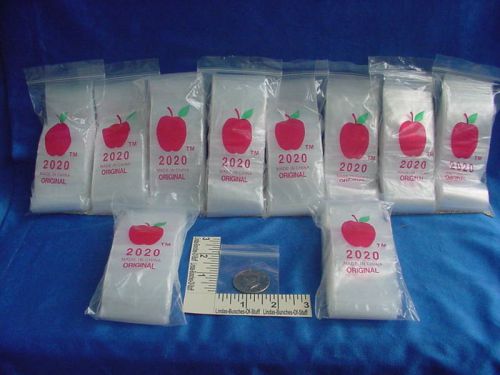 1000 Clear 2&#034; X 2&#034; 2 Mill Plastic Zip Seal Bags NEW