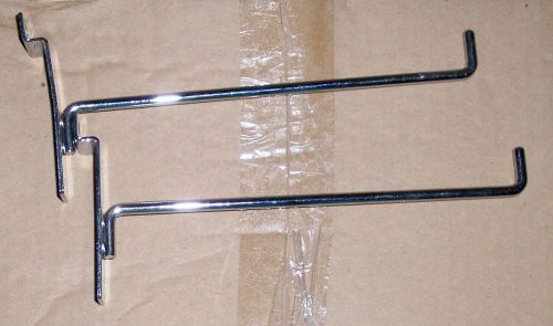 Syndicate Slatwall Display 8&#034; Chrome Straight Bar 10 per Pack used