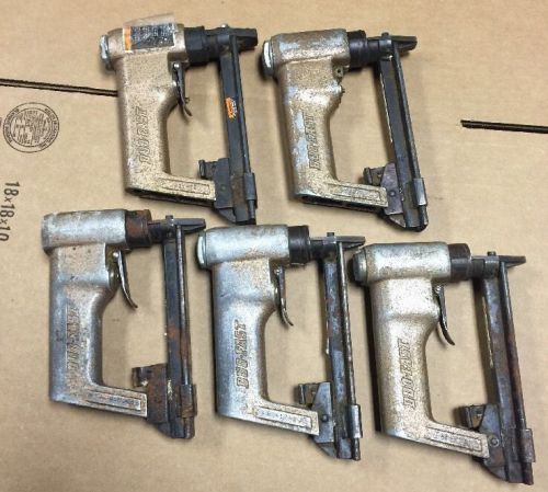 LOT OF 5 DUO FAST AIR PNEUMATIC STAPLE GUNS