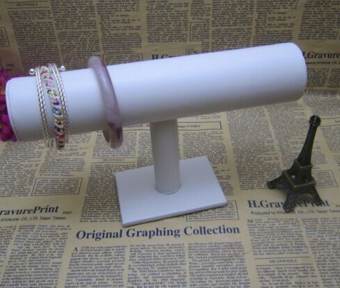 White Jewelry Bracelet Watch Show Display Rack Holder Stand 15439WT