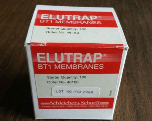 Schleicher &amp; Schuell EluTrap BT1 Membranes  Pack of 66 order #46180 lot: FGFZ968