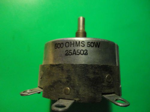 1PC IRC 500 OHM-50WATT POWER W.W. RHEOSTAT