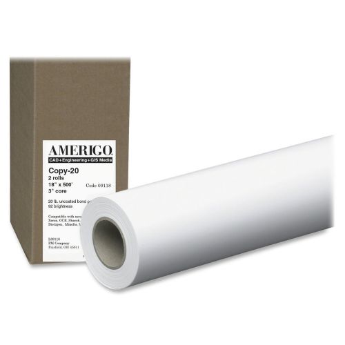 Pm company amerigo 18&#034; wide format inkjet paper  pmc09118 18&#034;x500 ft, 2 per/box for sale