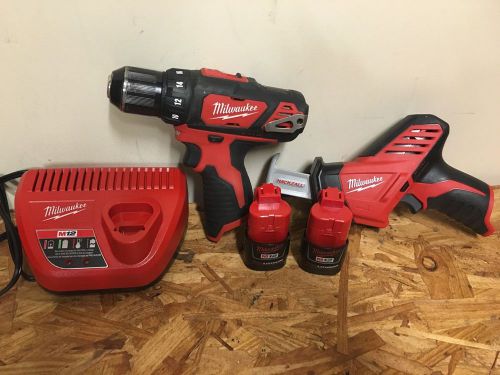 Milwaukee M12 Drill/Hackzall Combo Kit