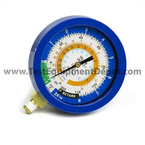 Yellow Jacket 49522 3-1/2&#034; Liquid-Filled Gauge (degrees C) Blue Compound