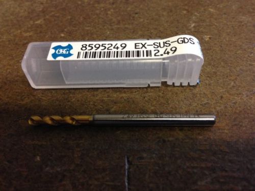 .0980&#034; #40 HSCO TiN STUB DRILL 2.49mm EX-SUS-GDS