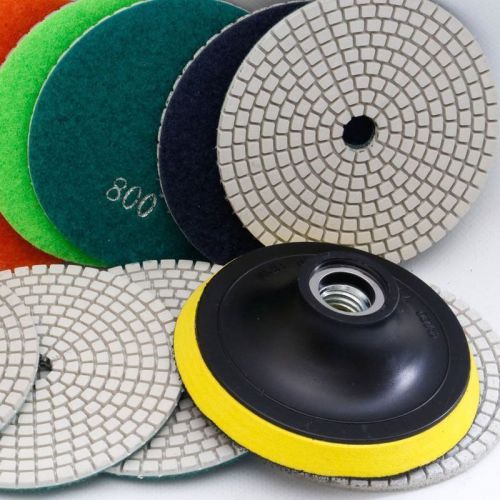 7 inch Diamond Polishing Pad Wet/Dry 12+1 Pieces Granite Marble Concrete Glass