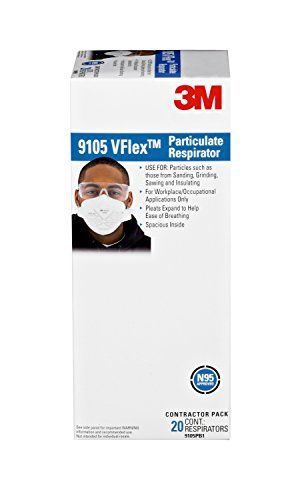 3M TEKK Protection VFlex Particulate Respirator  20-Pack