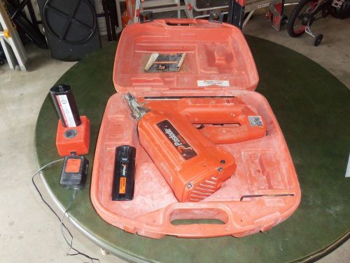 PASLODE Cordless Framing NAILER 900420 Model IMCT Gun, Case 2 batteries, charger