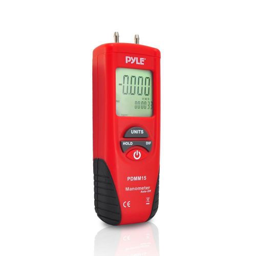 New PDMM15 Digital Manometer Gauge/Differential Pressure Meter 11 Pressure Units