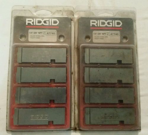 RIDGID PIPE THREADING UNIVERSAL DIE 1/4&#034; 3/8&#034; NPT 47740 RIGID RH ALLOY STEEL NEW