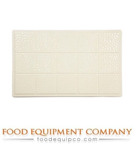 GET Enterprises ML-160-IV Tiles-Cut Outs 21.5 x 13 Full Size Melamine Dish