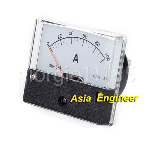 2pcs Rectangle Analog AMP Current Meter Gauge DC 100A Shunt