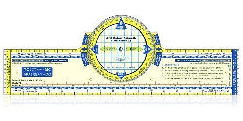 13 Deluxe Color Azimuth Compass Rose Navigation Plotter by APR