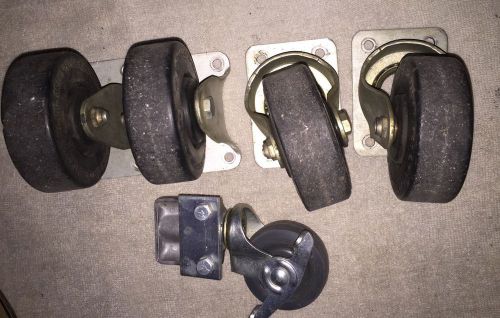 5- Vintage Casters. 2- Straight. 2- Turn. 1- Pivots&amp; Locks