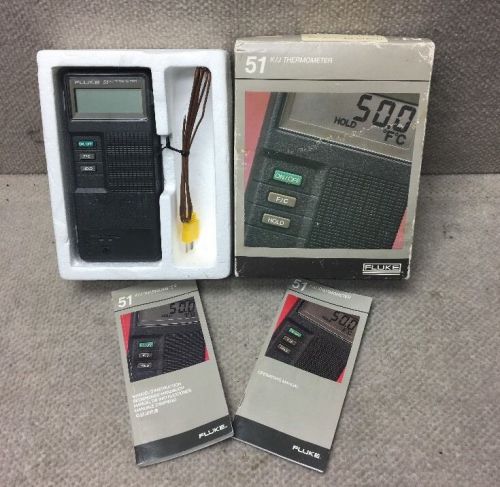 Fluke Thermometer 51K/J In Box W/ Manual