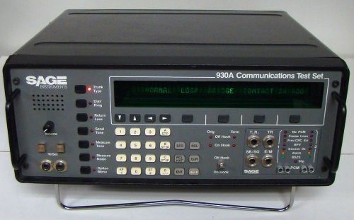 Sage 930A CommunicationsTest Set T1 telecom