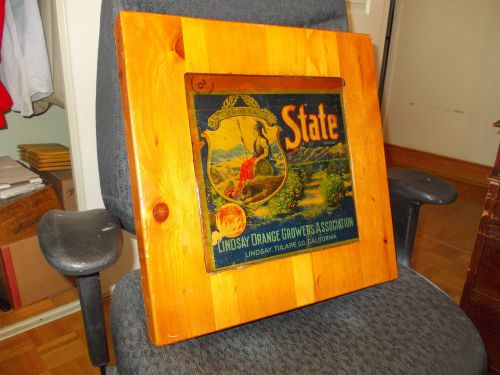 Orange crate advertising 1930&#039;s california orange growers state brand cal for sale