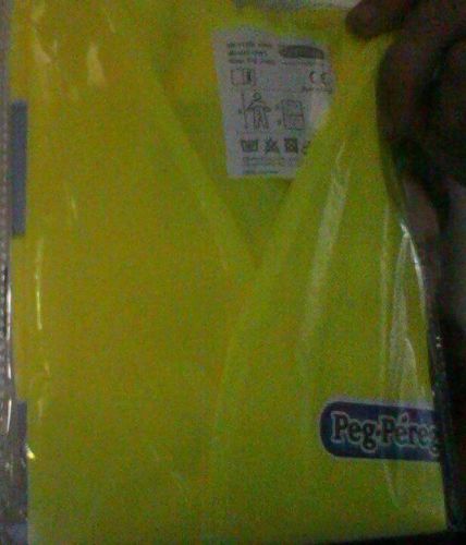 New  Children&#039;s Peg-Perego-Yellow High Visibility Safety Vest - Ages 3-6