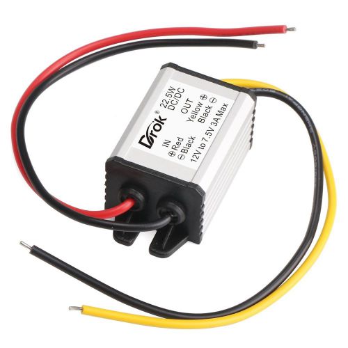 DROK Buck Voltage Reducer Converter 12V to 7.5V 3A/22W Step-down Power Module...