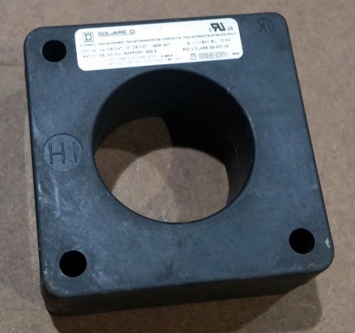 Square d 300:5 current transformer 180r-301 600v 25-400 hz (ct010) for sale