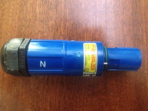 Itt Cannon Powerlock 400A Line Drain Line Neutral Blue Connector