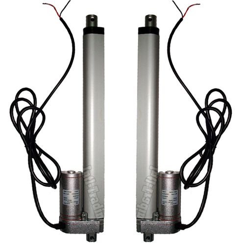 Set of 2 10&#034; Stroke Heavy Duty 14mm/s Linear Actuators 220lbs Max Lift 12V Motor